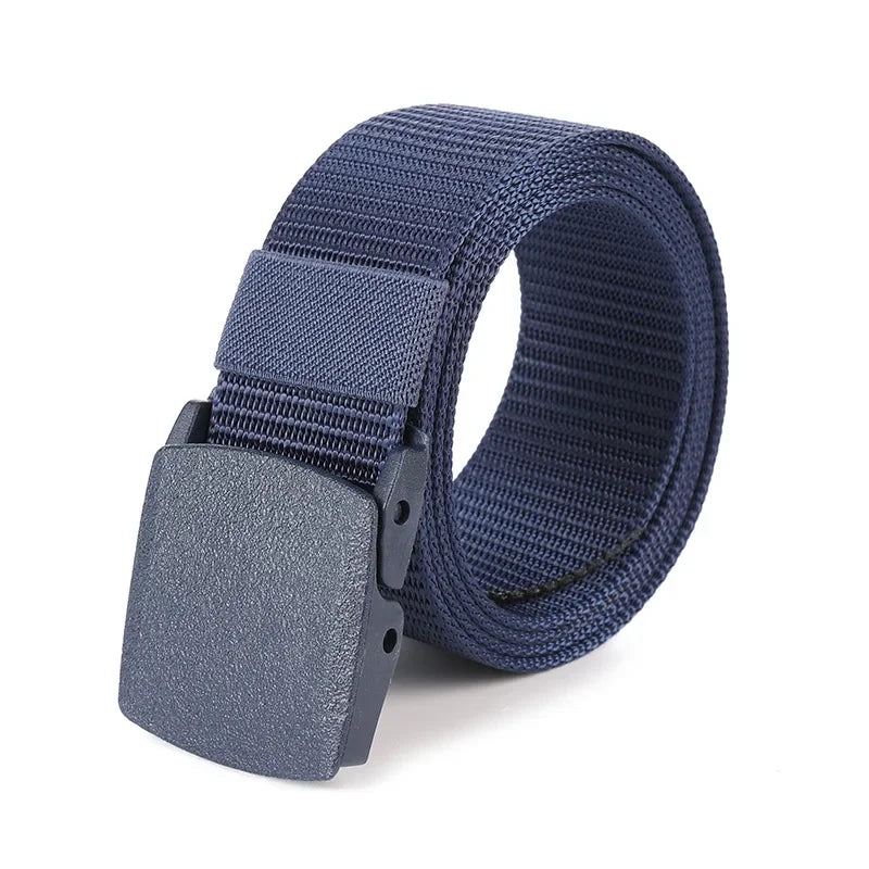 White Automatic Buckle Nylon Army