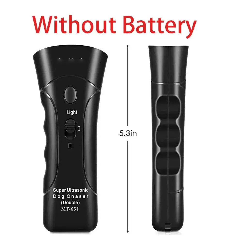 Ultrasonic Dog Bark Repeller Training With LED Flashlight
