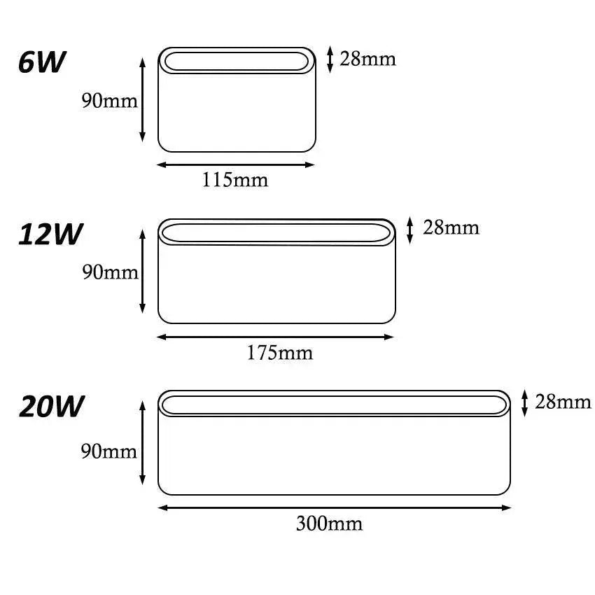 Modern LED Wall Light Indoor Outdoor Fixture For Home