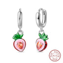 Sterling Silver Bee Butterfly Pink