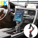 Car Cup Holder Mount for Tablets and Phones 360 Adjustable