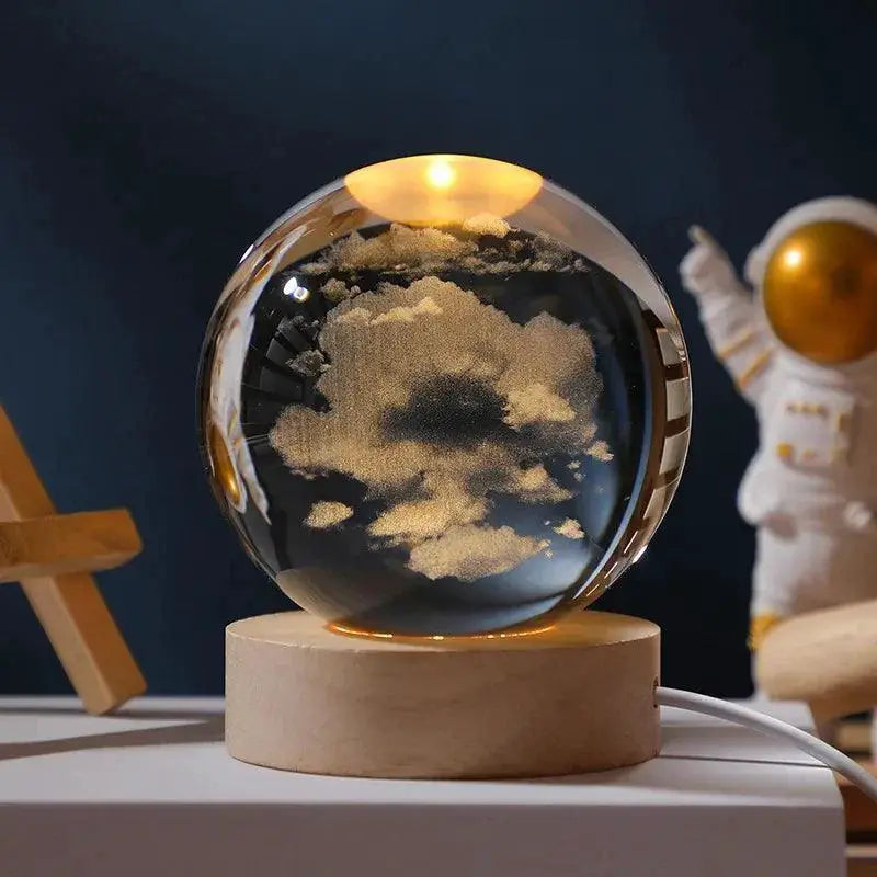 Moon Light Crystal Ball Galaxy Night Light Decor — product view 9