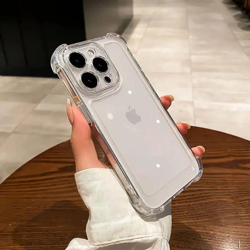 Luxury Shockproof Transparent Silicone Case for iPhone 15