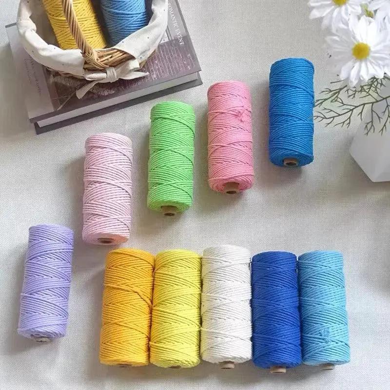 Colorful Cotton Macrame Rope for Boho Decor and Diy Wedding
