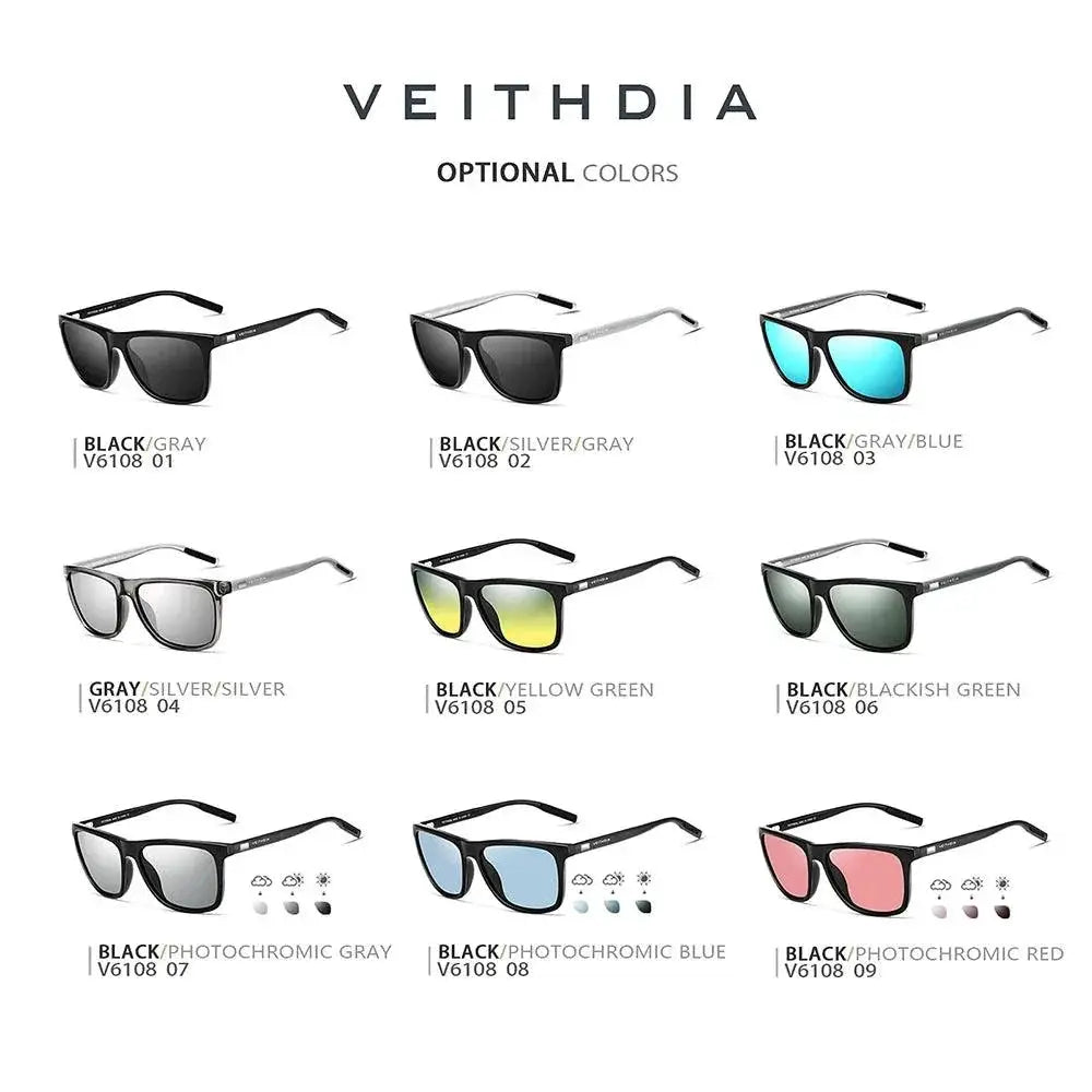 Unisex Retro Polarized Sunglasses With Aluminum TR90 Frame