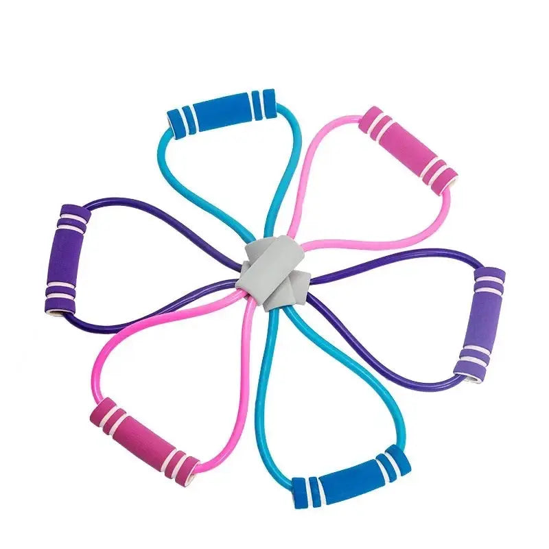 Foam Handled Resistance Bands Set For Home Workouts
