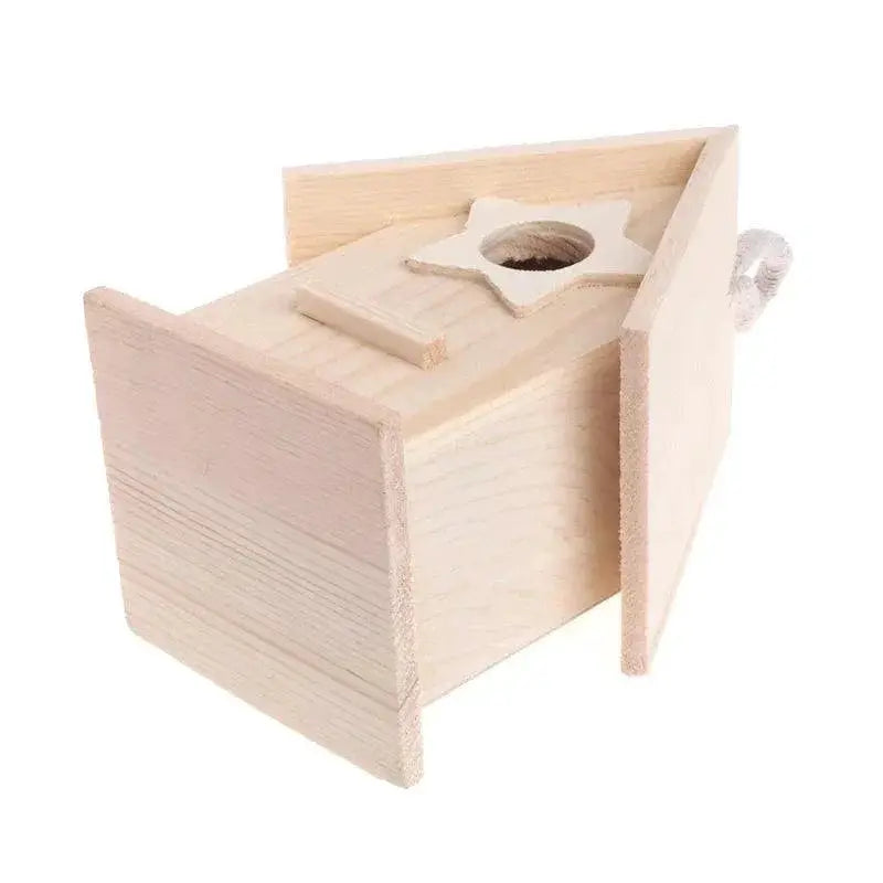 Wooden Hummingbird House Outdoor Bird Nest Garden Decor