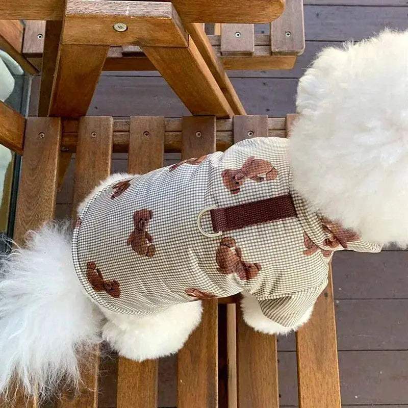 Pet Cotton Jacket Hooded Coat For Small Pets Cozy Warm