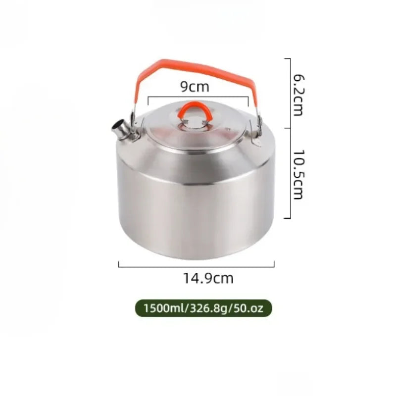 Camping Cookware Set, Lightweight Aluminum Nesting Cooking Pot — product view 3