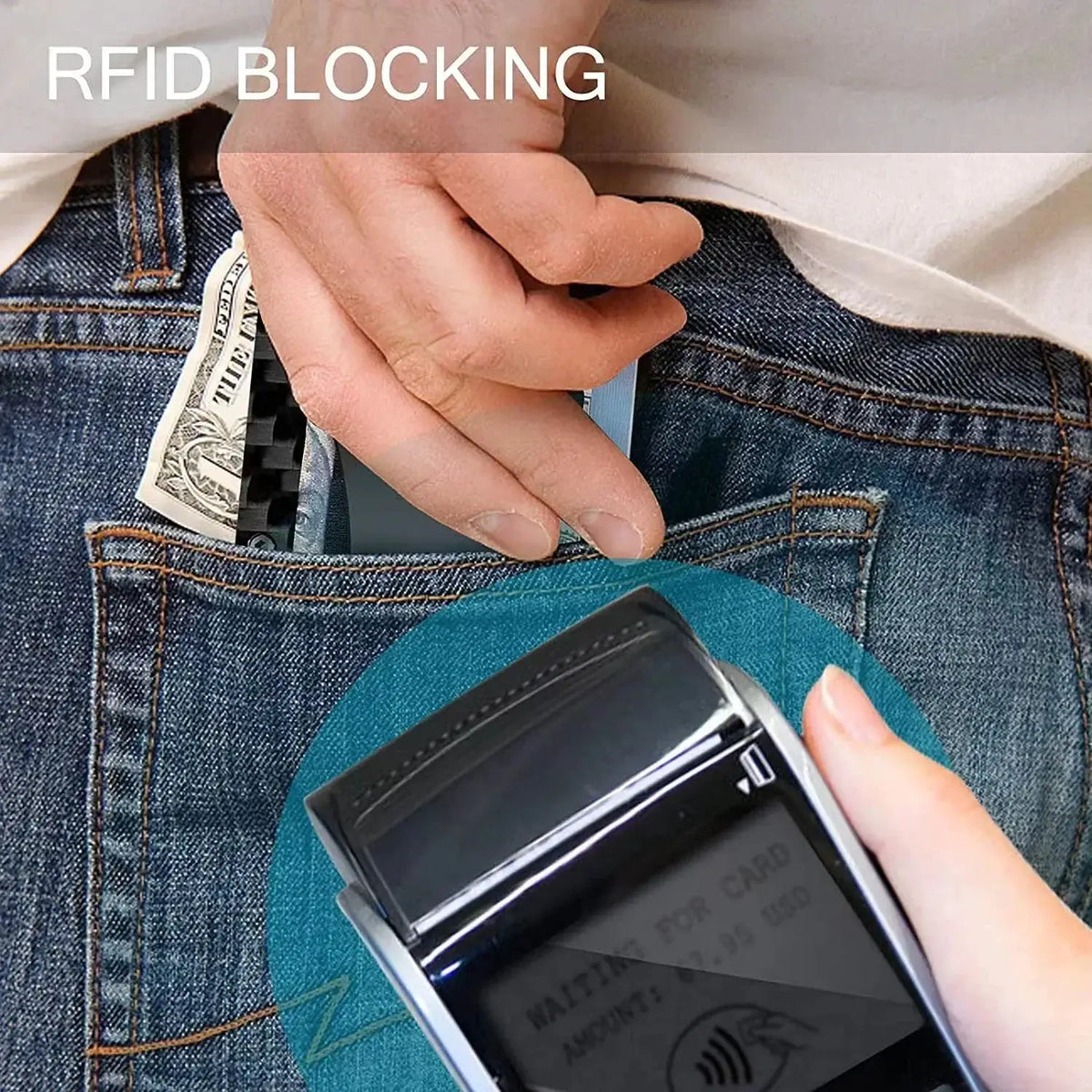 Wallet for Men with RFID Shield and Clip — product view 10