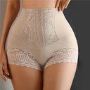 High Waist Tummy Control Lace Briefs for Postpartum Comfort