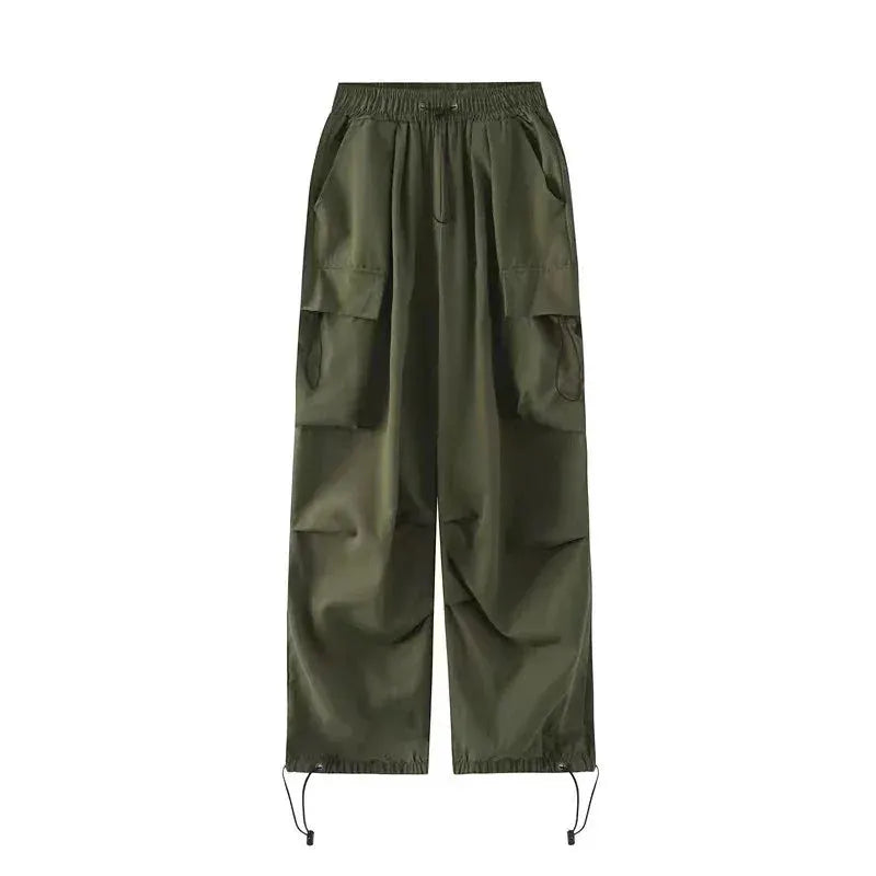 Back To School Women Wide Leg Hip Hop Pants American Style