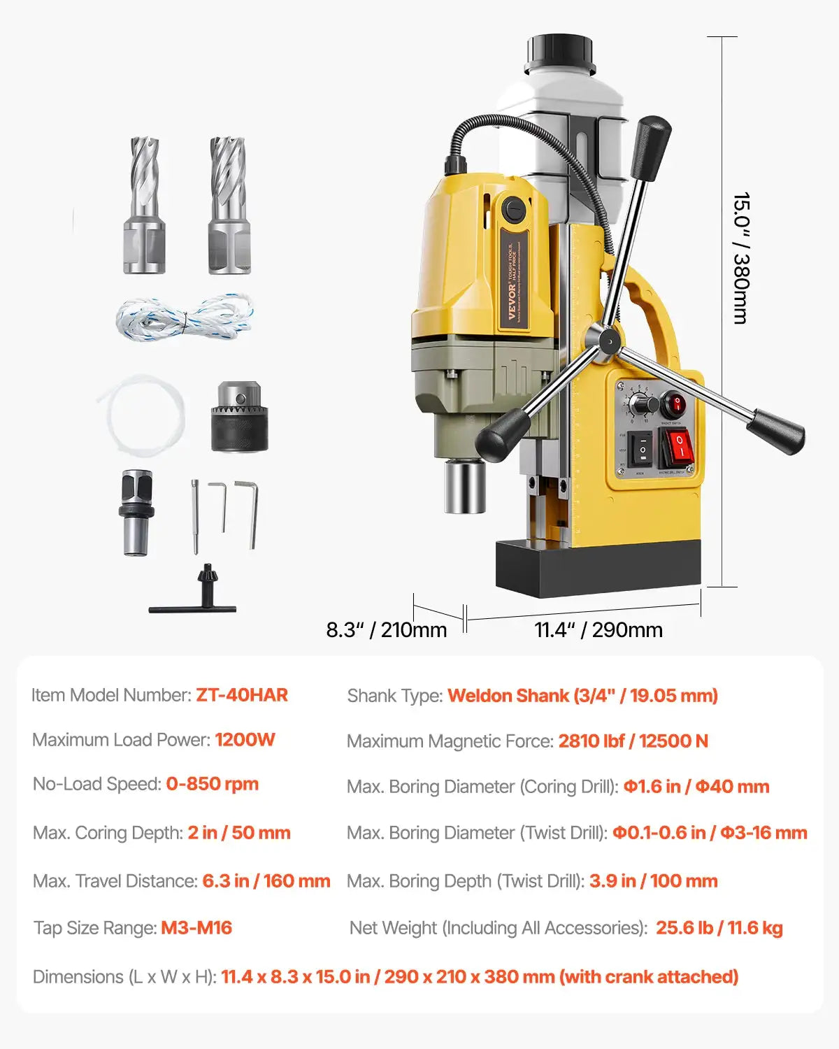 Heavy Duty Magnetic Drill Press — product view 8
