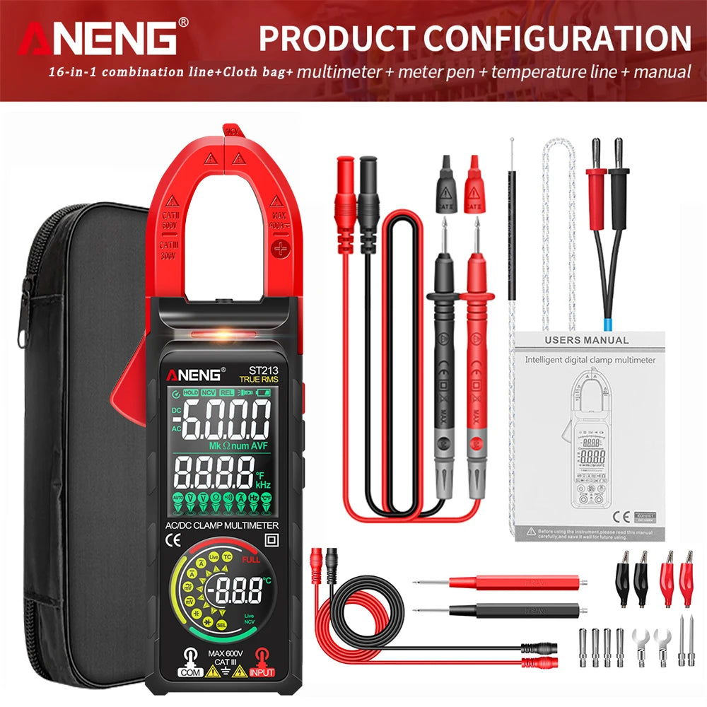Digital Clamp Meter Aneng Dc/Ac