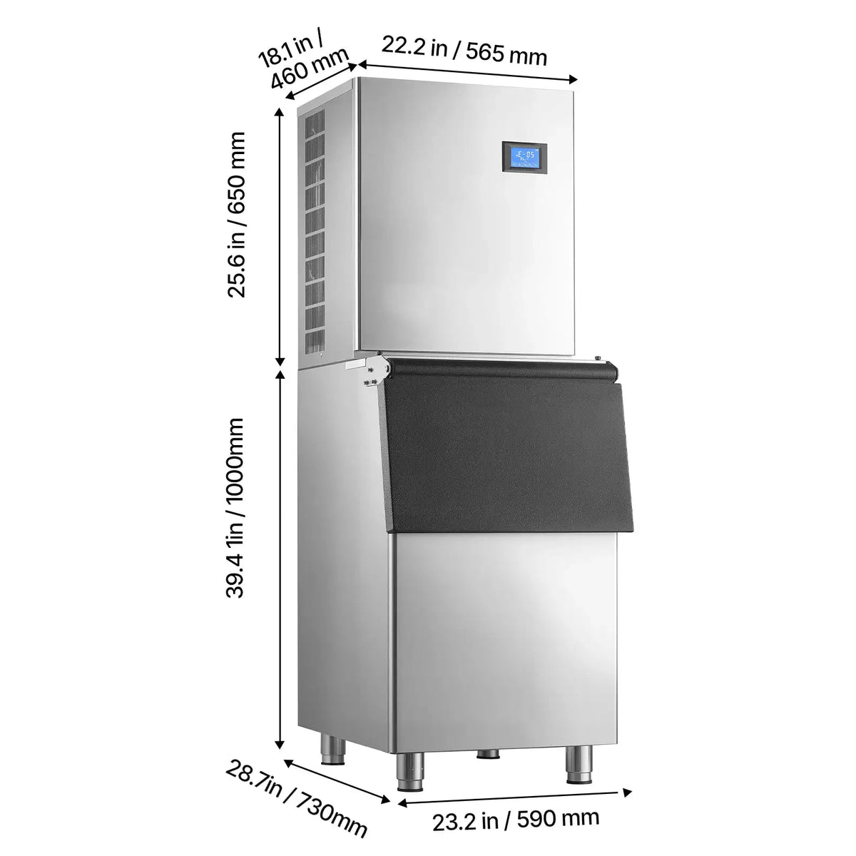 SucceBuy Commercial Ice Maker Machine Ice-Making for Cafe Ice — product view 8