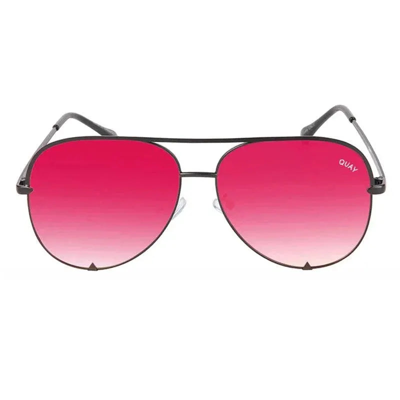 Vintage Quay Pilot Sunglasses for Women UV400 Protection