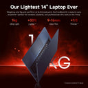 CHUWI Laptop Corebook Air AMD Ryzen 5 6600H 14 '' IPS Display 6 Cores 12 Threads 1kg Ultra-Light 9-16mm Ultra-Thin Notebook 1920x1200 Resolution Windows 11 Pro