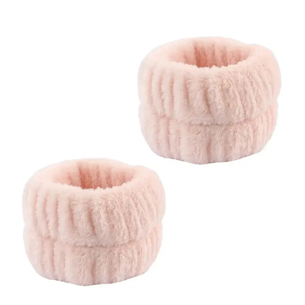 Plush Wristband Hair Tie Makeup Mask Moisture Proof Sleeve