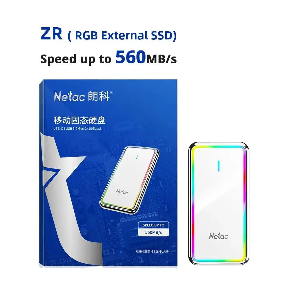 Netac Portable SSD USB Type C Ultra Fast Storage Drive