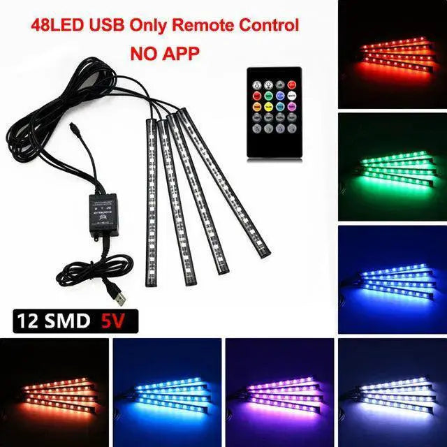 Car Interior LED Music Sync Ambient Lighting Kit Elevate