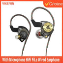 Wired Earphones - HiFi Sound With Remote Mic