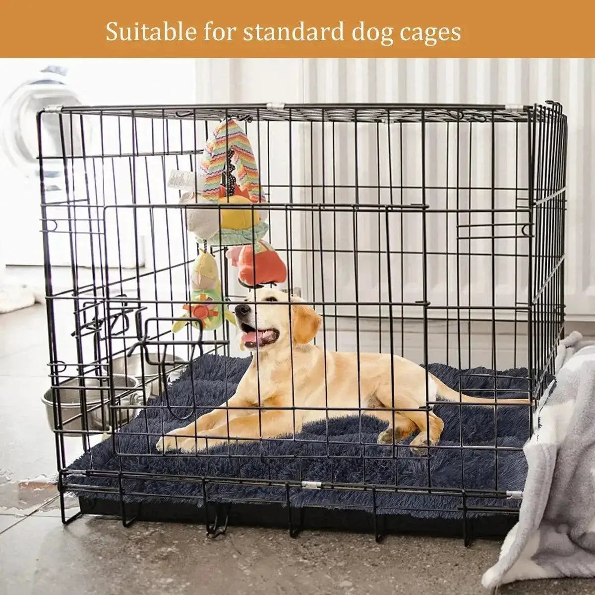Plush Anti Anxiety Dog Bed For Large Dogs Cozy Mat