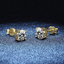 Moissanite Earrings in Sterling Silver Sale