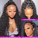 30 Inch Kinky Curly Lace Front Wig 100 Percent Human Hair