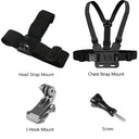 Action Camera Kit - Secure Chest And Head Mounts