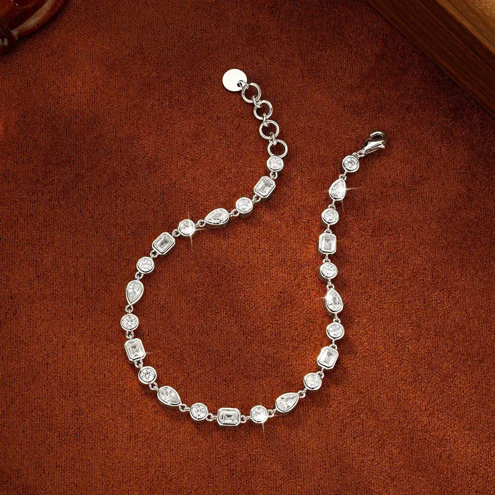 Elegant Gold Moissanite Tennis Bracelet Style DBPFC — product image 4