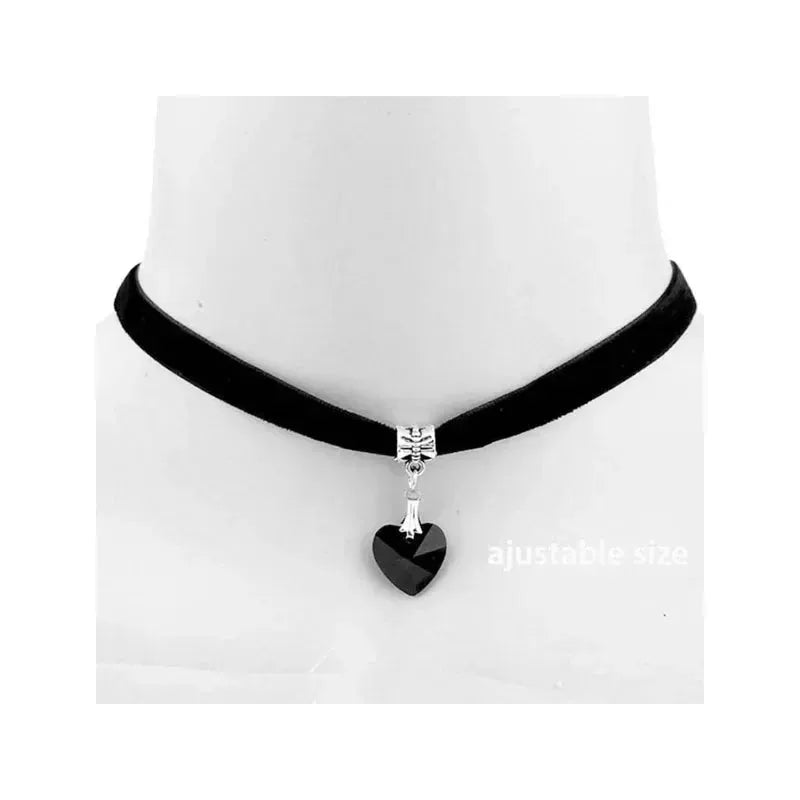 Gothic Heart Choker - Unisex Comfort — product view 15