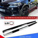 Gloss Black Carbon Fiber MP Style Side Skirt Extension BMW