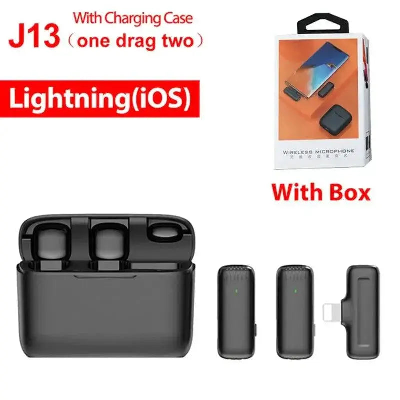 J13 Wireless Lavalier Microphone for Clear Sound Quality