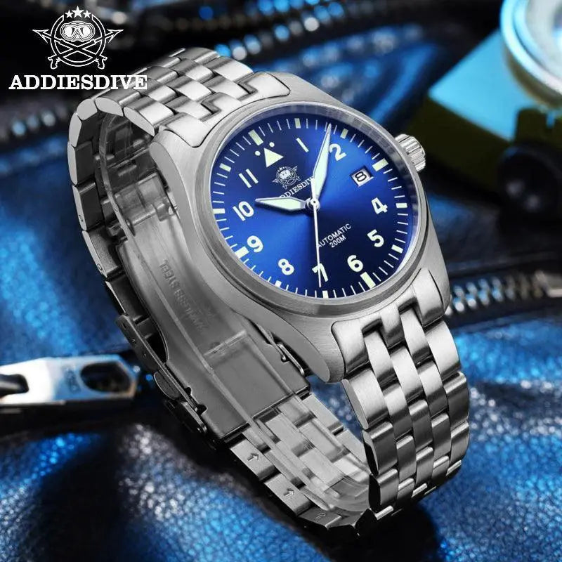 Addiesdive Mens Elegant Automatic Mechanical Watch Timepiece