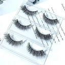 Crisscross 3D Faux Mink Eyelashes Set - 5 Pairs Glamorous