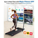 Foldable Incline Walking Pad Treadmill 3HP 300LBS Small Spaces