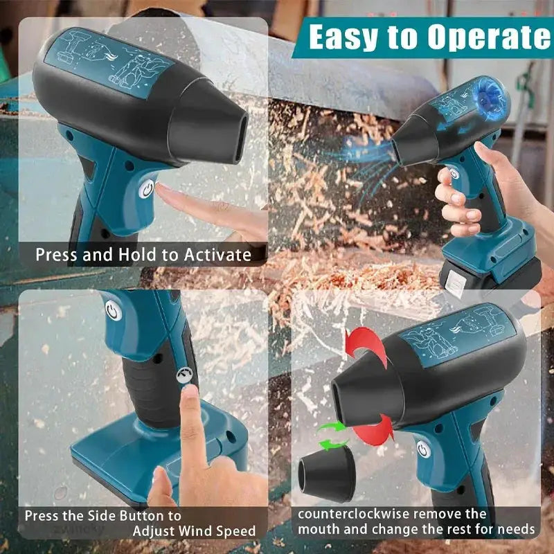 Powerful Turbojet Blower For Milwaukee Makita Bosch Tools