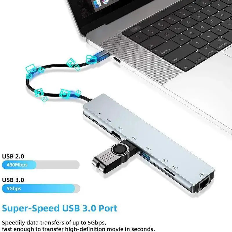 USB C Hub Docking Station Splitter For Seamless Connectivity