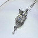 Gold Plated Silver Moissanite Pendant