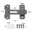 2 Piece Barn Door Lock Set - Secure 180 Flip