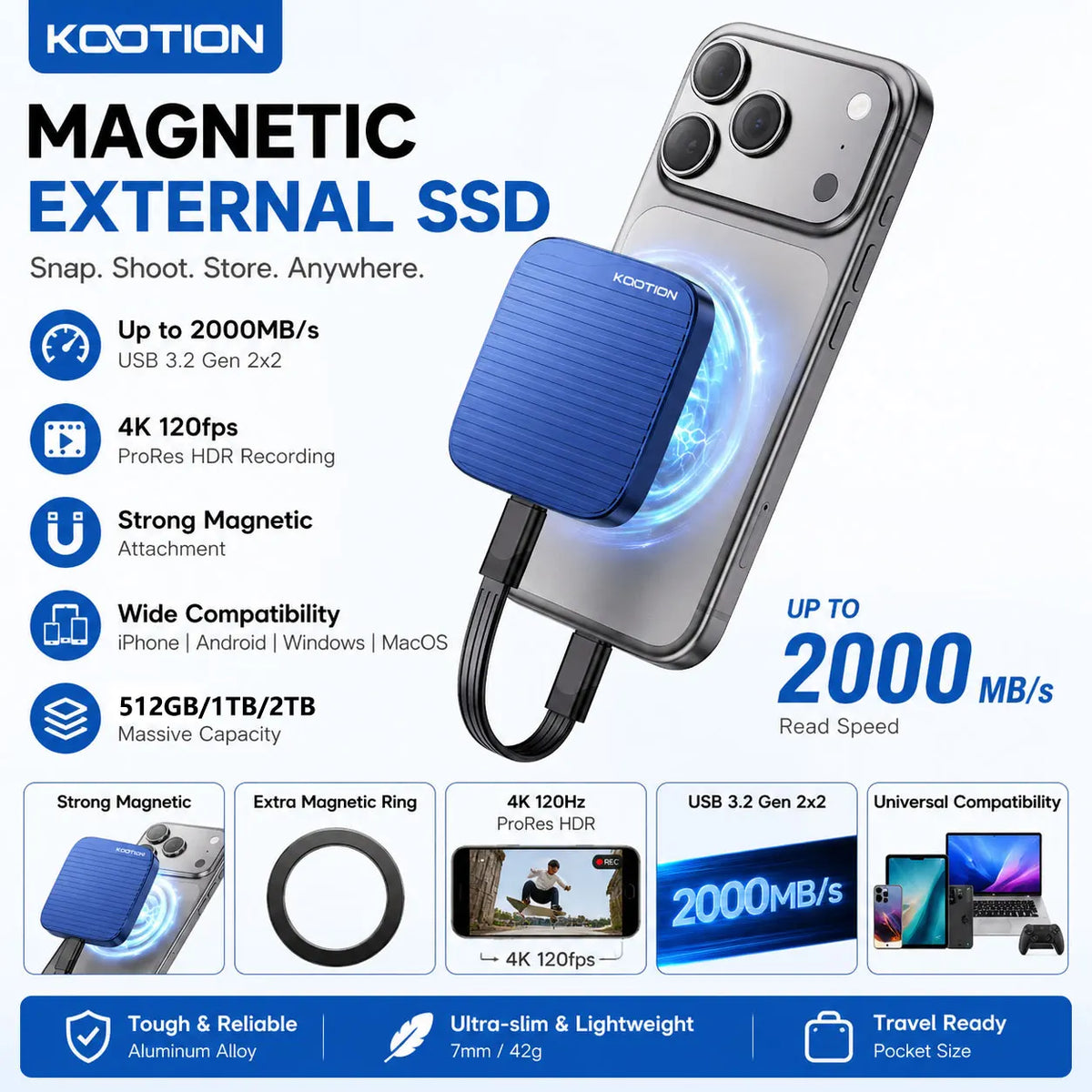 Aluminum External SSD Drive