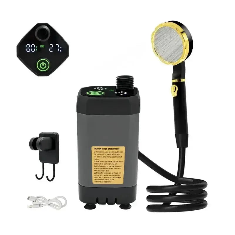 Efficient Outdoor Shower Pump Campers — product view 1