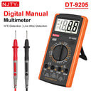 Digital Multimeter Manual Professional Multimetro AC/DC Voltage Current Frequency Tester Live Wire Ohm Ammeter Electric Tools