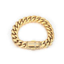 Men Women Cubanc Chain Gold Bracelet