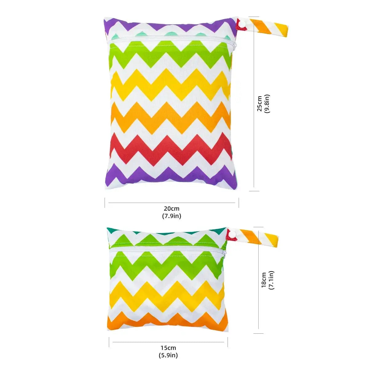 Two Piece Wet Bag Waterproof Yoga Bag With Zipper Pocket Set
