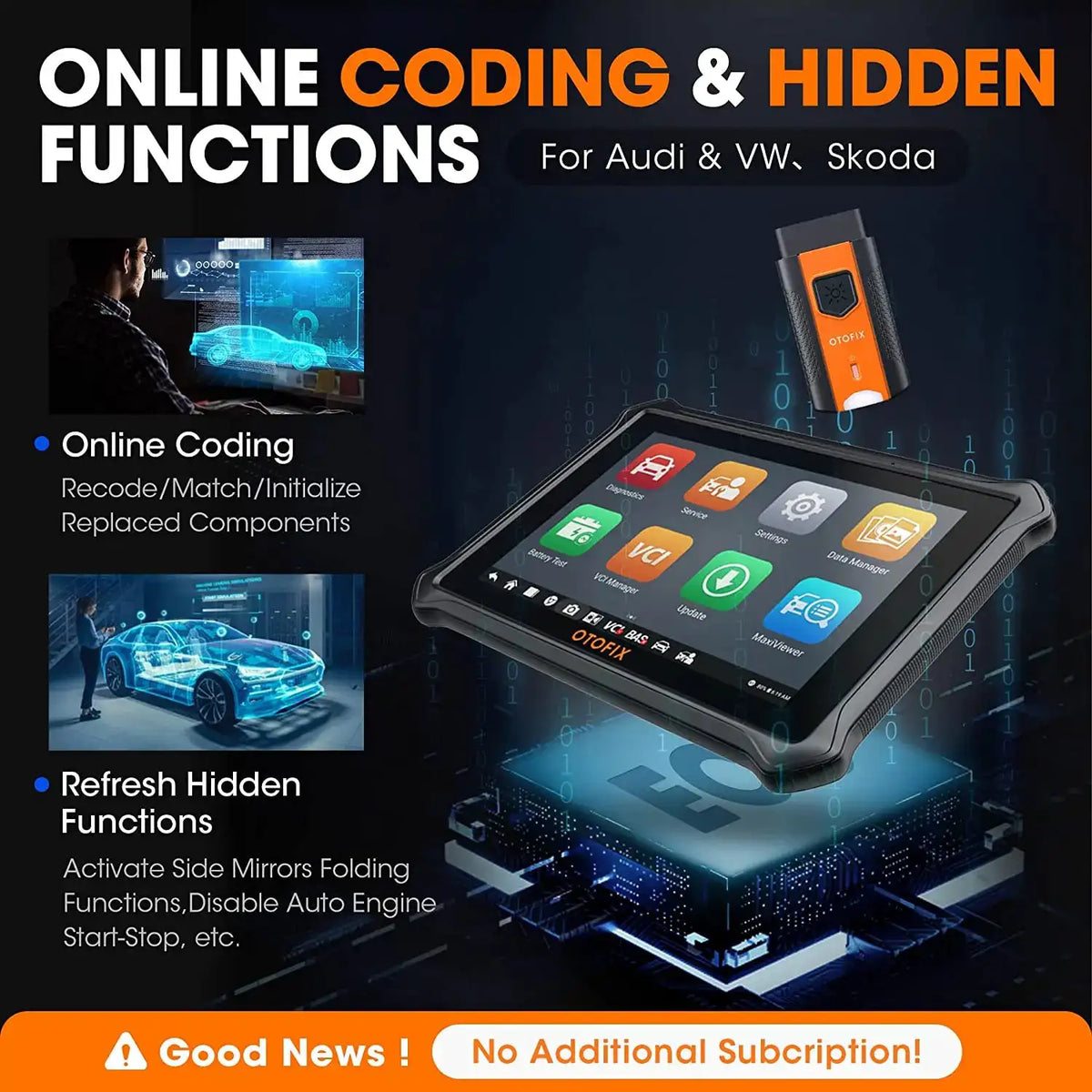 OTOFIX Diagnostic Tool Bi-directional Control OE-level All System — product view 4