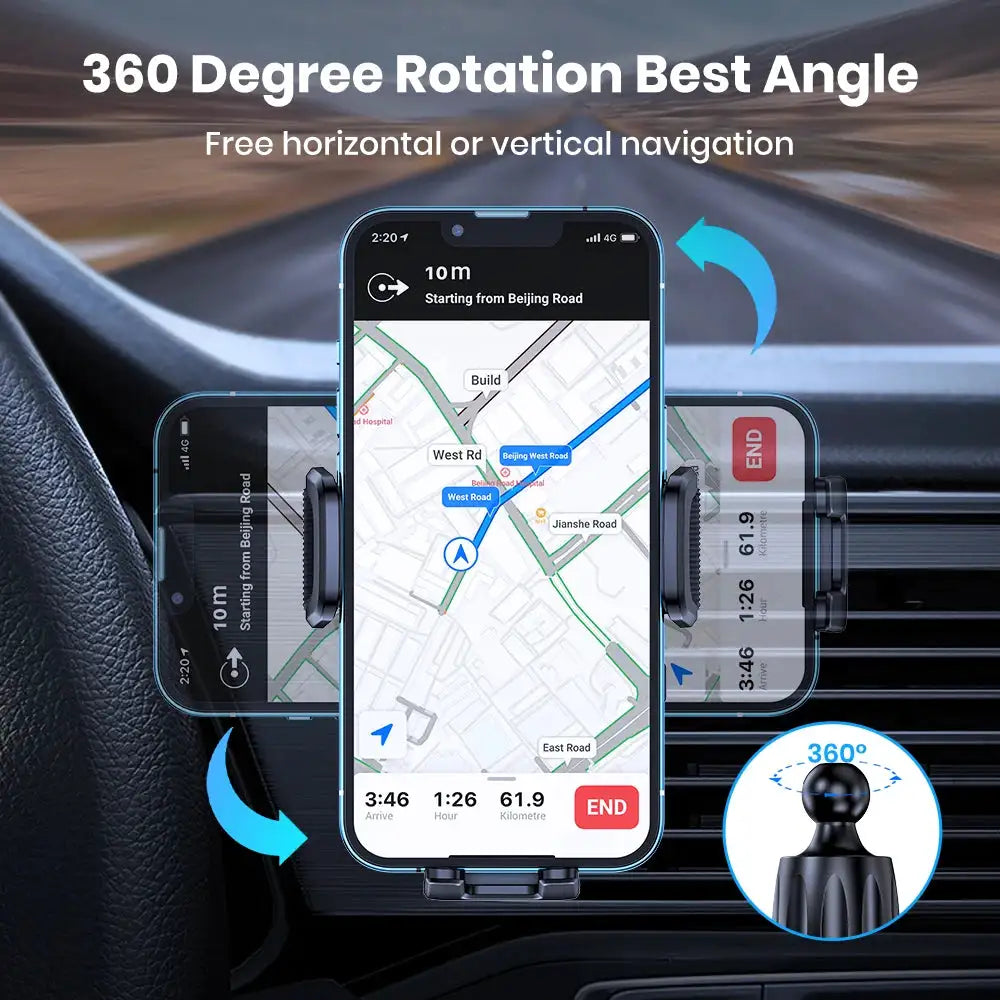 TOPK Universal Car Phone Holder Gravity Car Holder For Phone In Car Air Vent Clip Mount Smartphone Holder