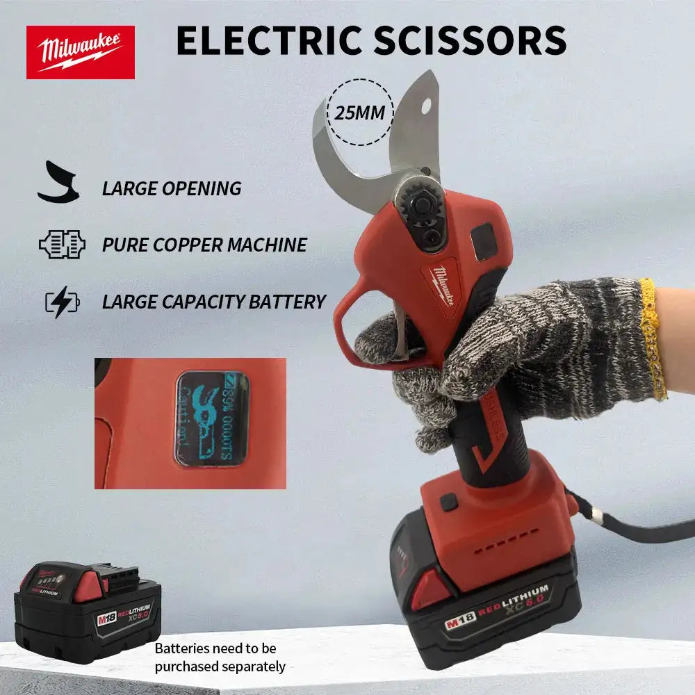 Milwaukee Cordless Electric Pruning Shears 18V Battery - product image 5