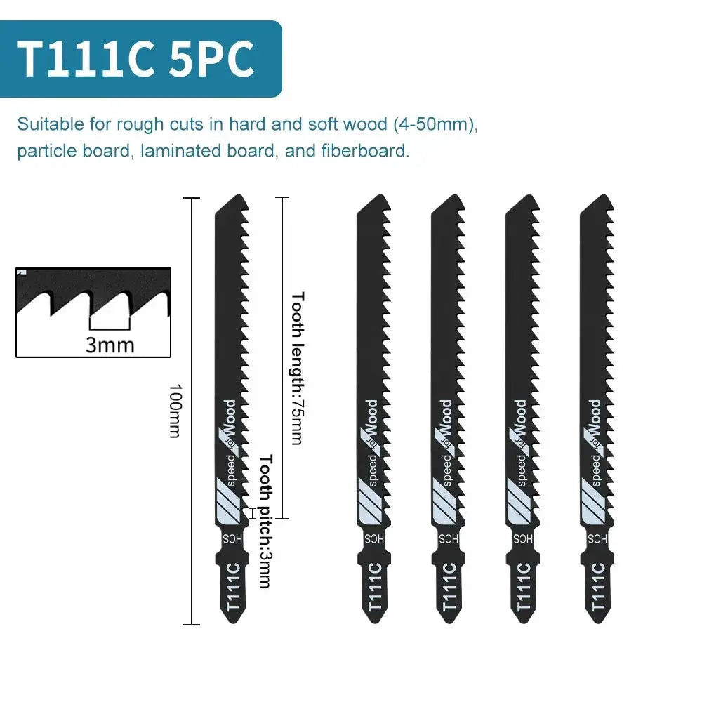 T Shank Jigsaw Blades for Wood Plastic Metal High Quality