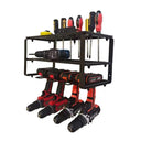 Power Tool Rack Electric Drill Holder Wall Mount Organizer